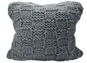 Chess Knitted Pillow Sham