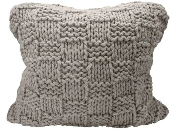 Chess Knitted Pillow Sham