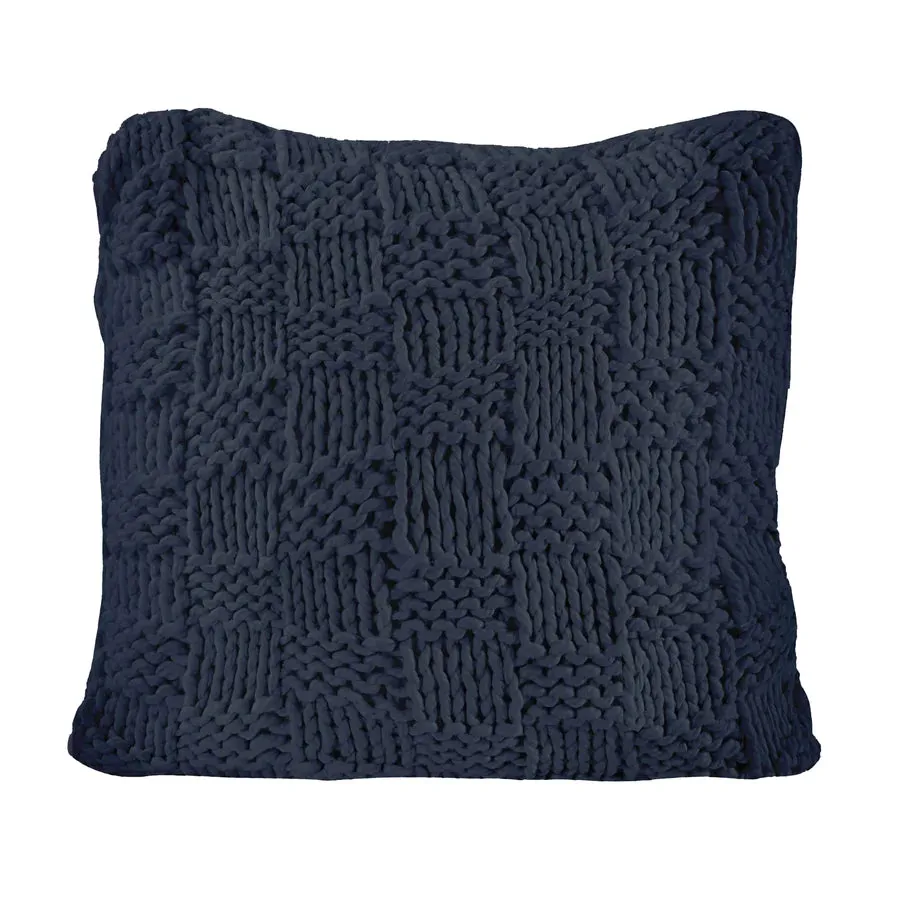 Chess Knitted Pillow Sham