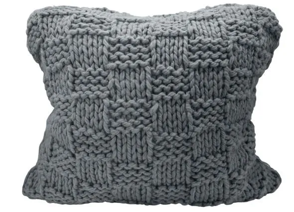 Chess Knitted Pillow Sham
