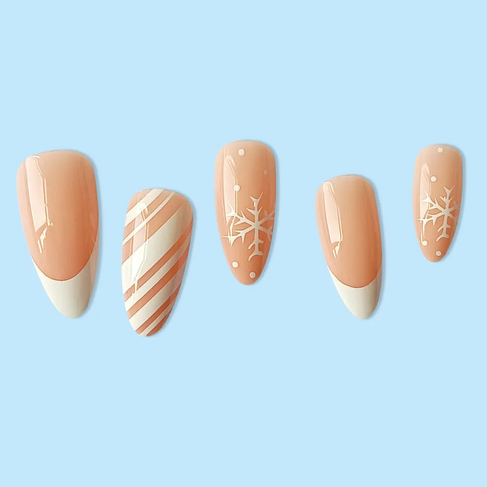 Christmas Almond french snow white