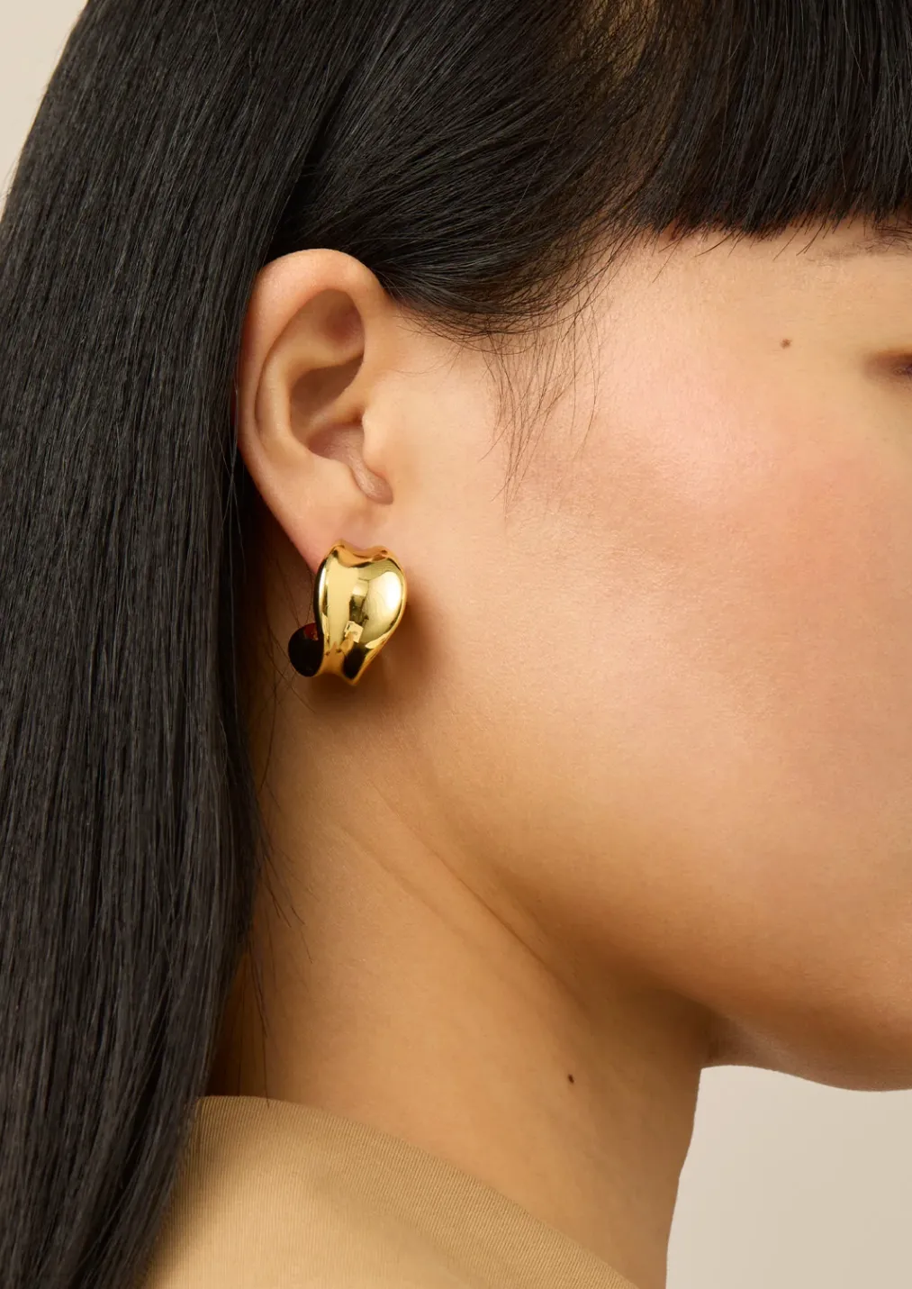Chunky Doune Hoops - Gold