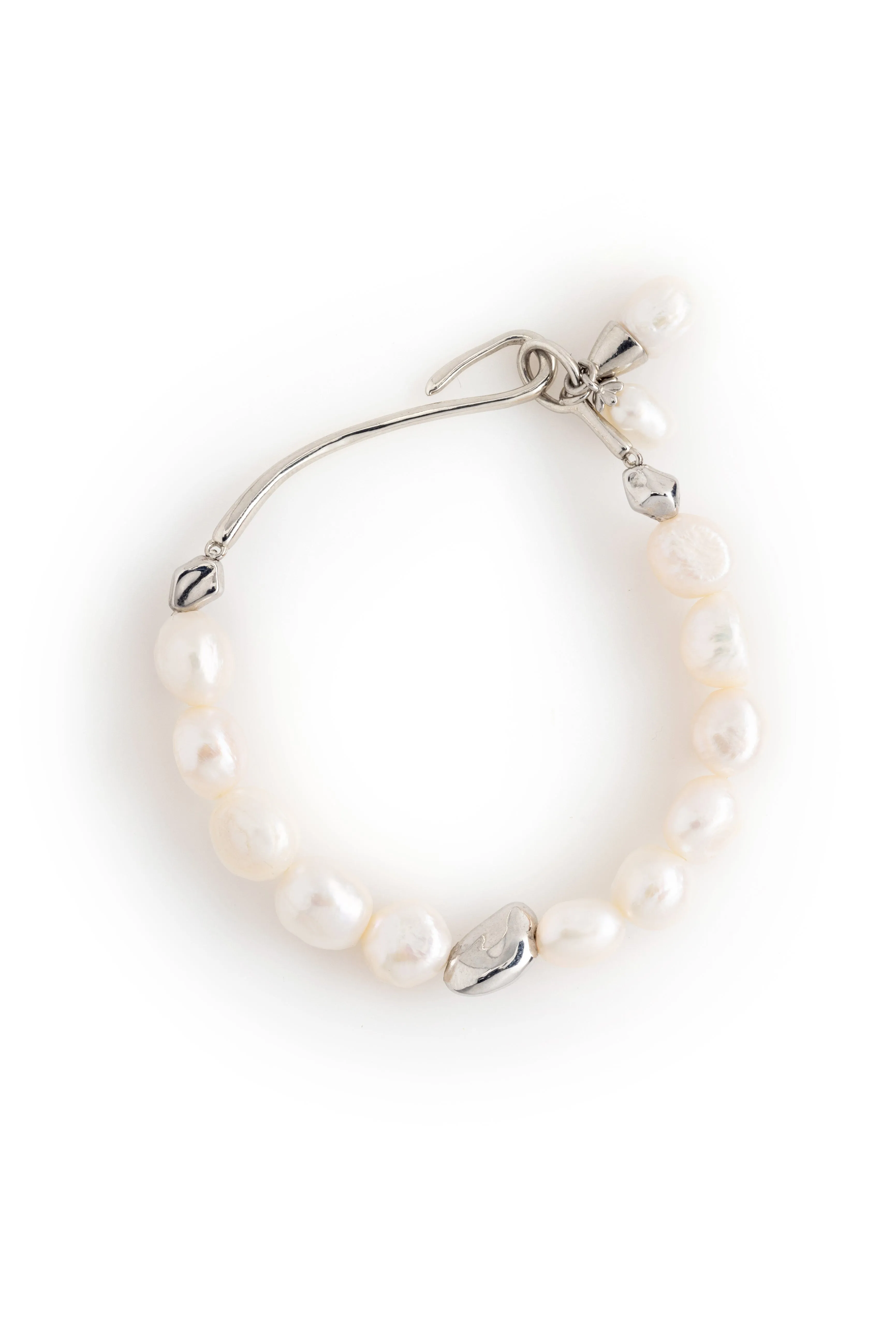 Chunky White Pearl Bracelet