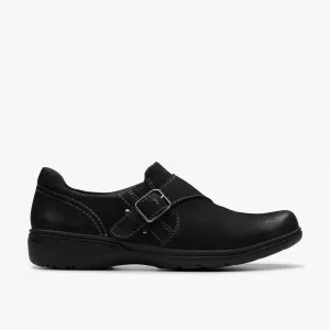 Clarks Womens Carleigh Jazz Black Nubuck 26179504