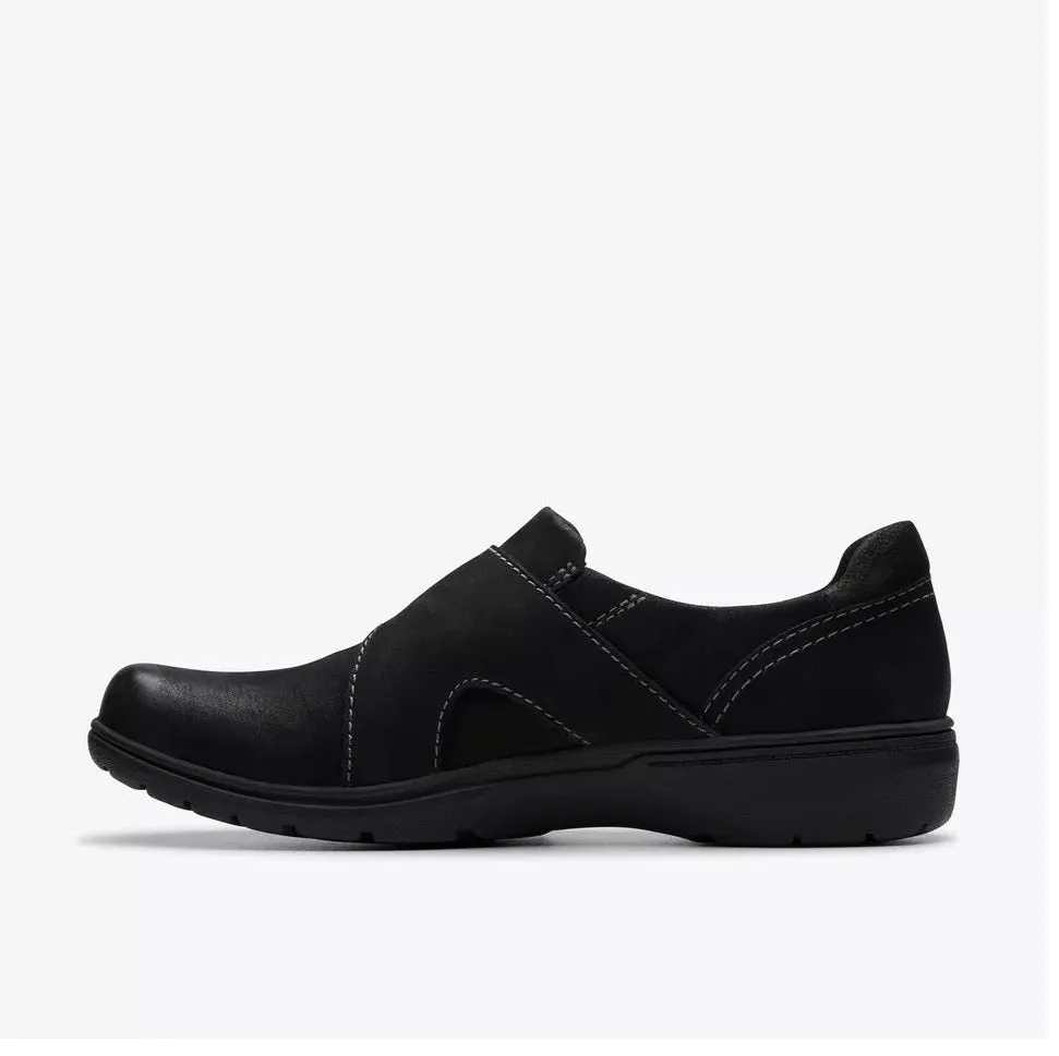 Clarks Womens Carleigh Jazz Black Nubuck 26179504