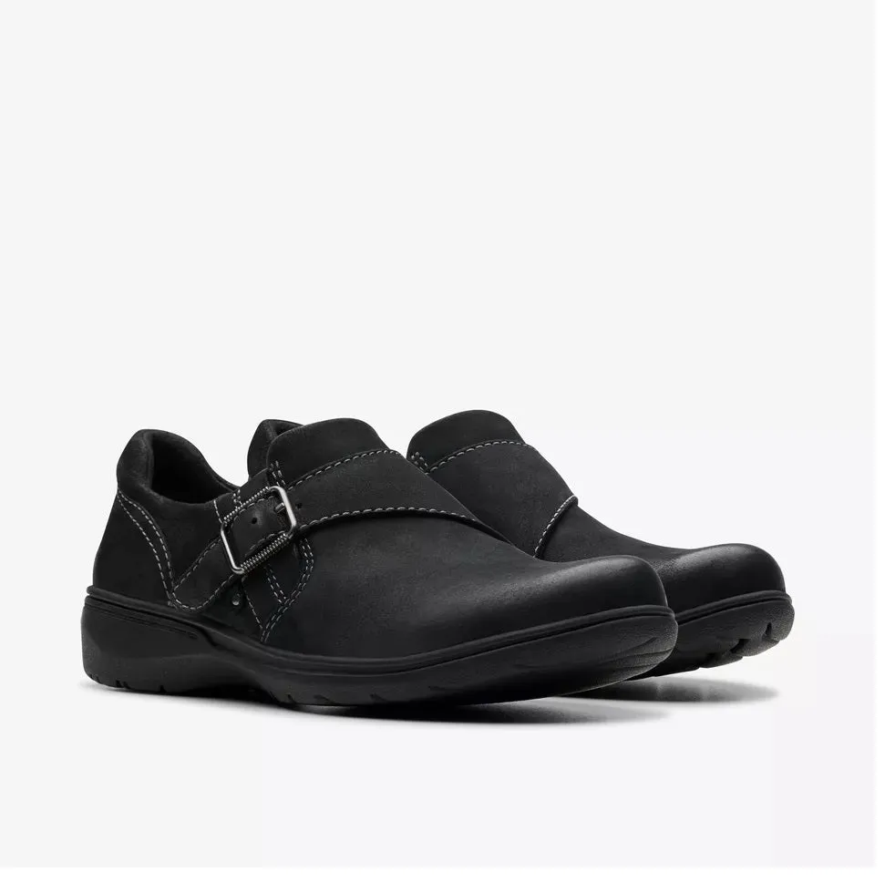 Clarks Womens Carleigh Jazz Black Nubuck 26179504