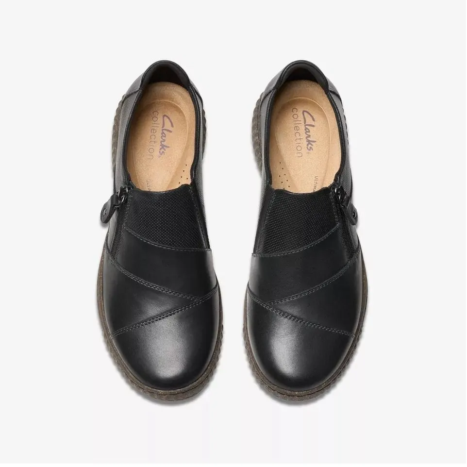 Clarks Women's Caroline Grace Black Leather 26177053