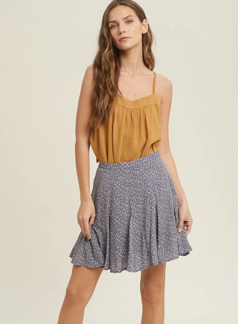 COTTON GAUZE TIE BACK TANK // FINAL SALE