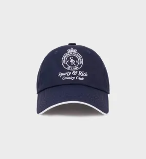Crown Logo Nylon Hat - Navy