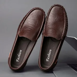 Designer leather loafers in British style Loafers