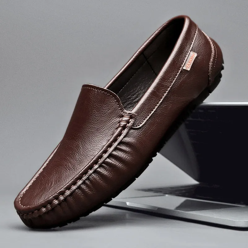 Designer leather loafers in British style Loafers