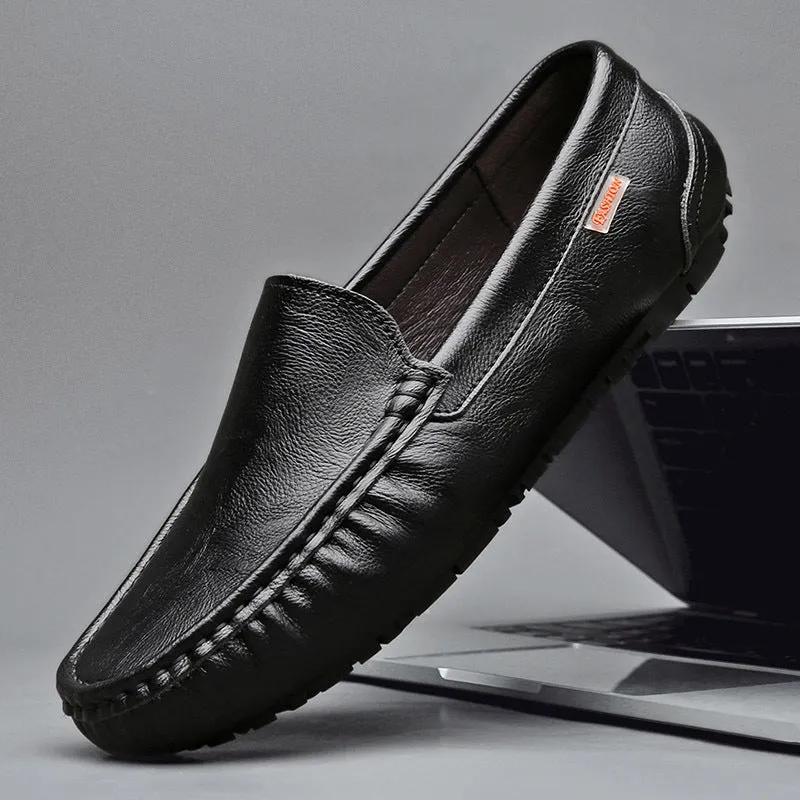 Designer leather loafers in British style Loafers