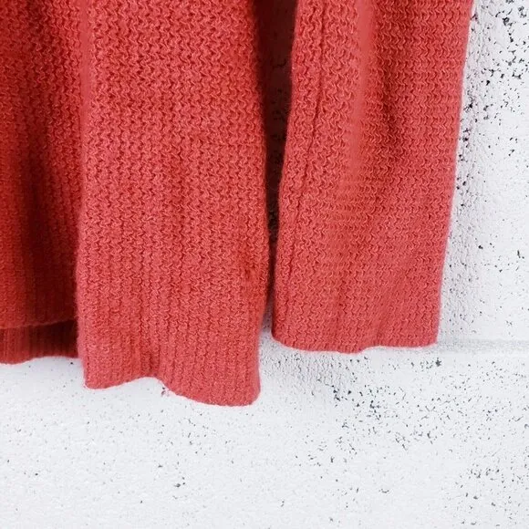 Eileen Fisher Women's Medium V-Neck Sweater Ribbed Boxy Wool Cashmere Knit