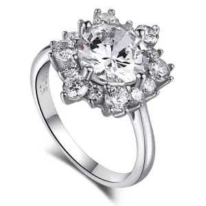 Elegant Floral Diamond Ring