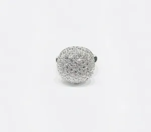 Elegant Round CZ Ring (Silver).