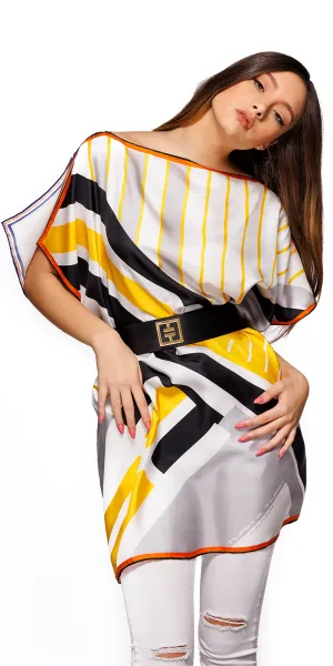 ELEGANT STRIPE TUNIC/DRESS