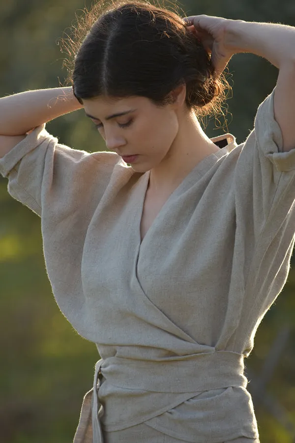 Eva Linen Chemise in White (Pre-Order, Ships April 15)