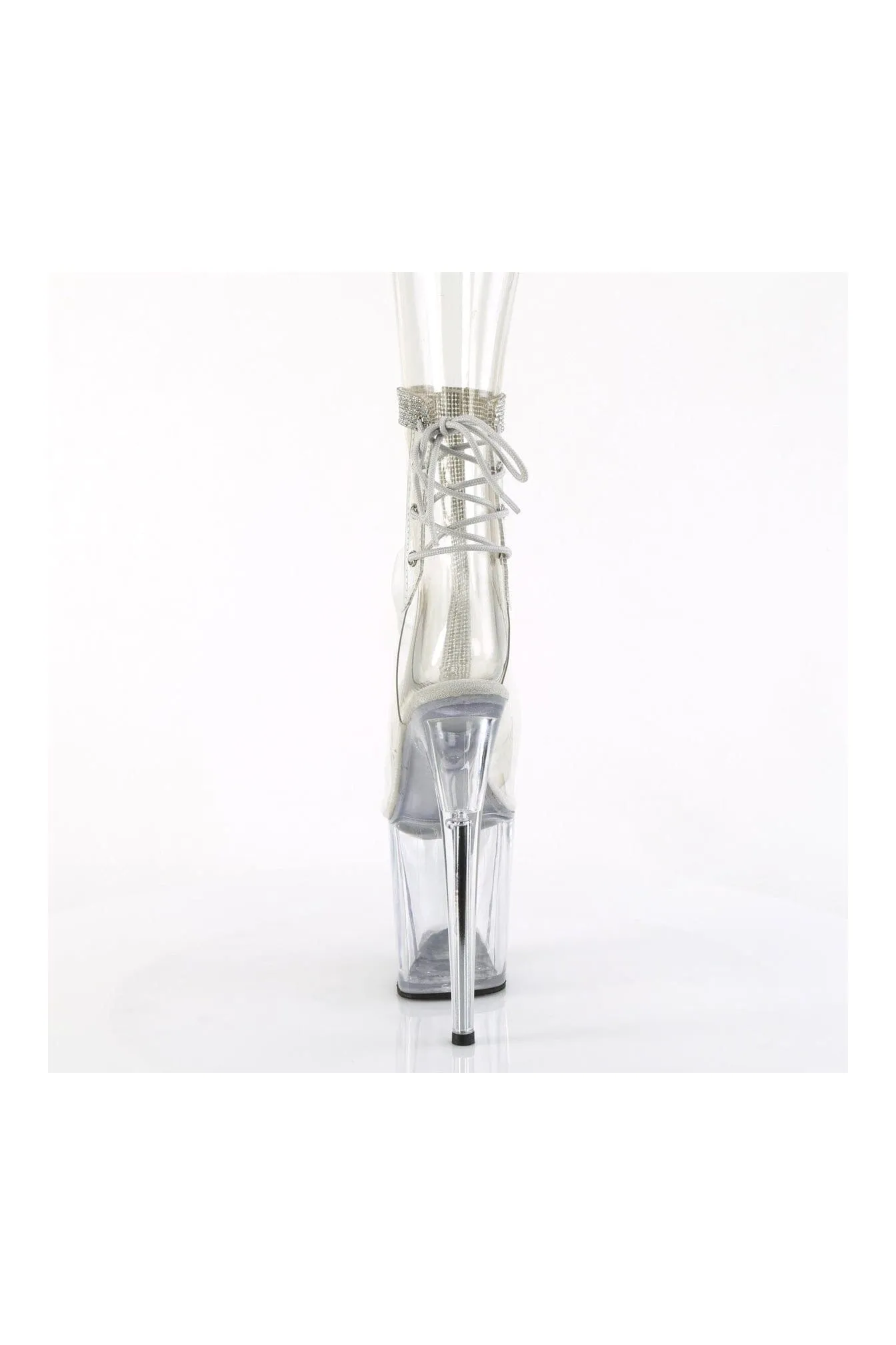 FLAMINGO-1018C-2RS Clear Vinyl Ankle Boot