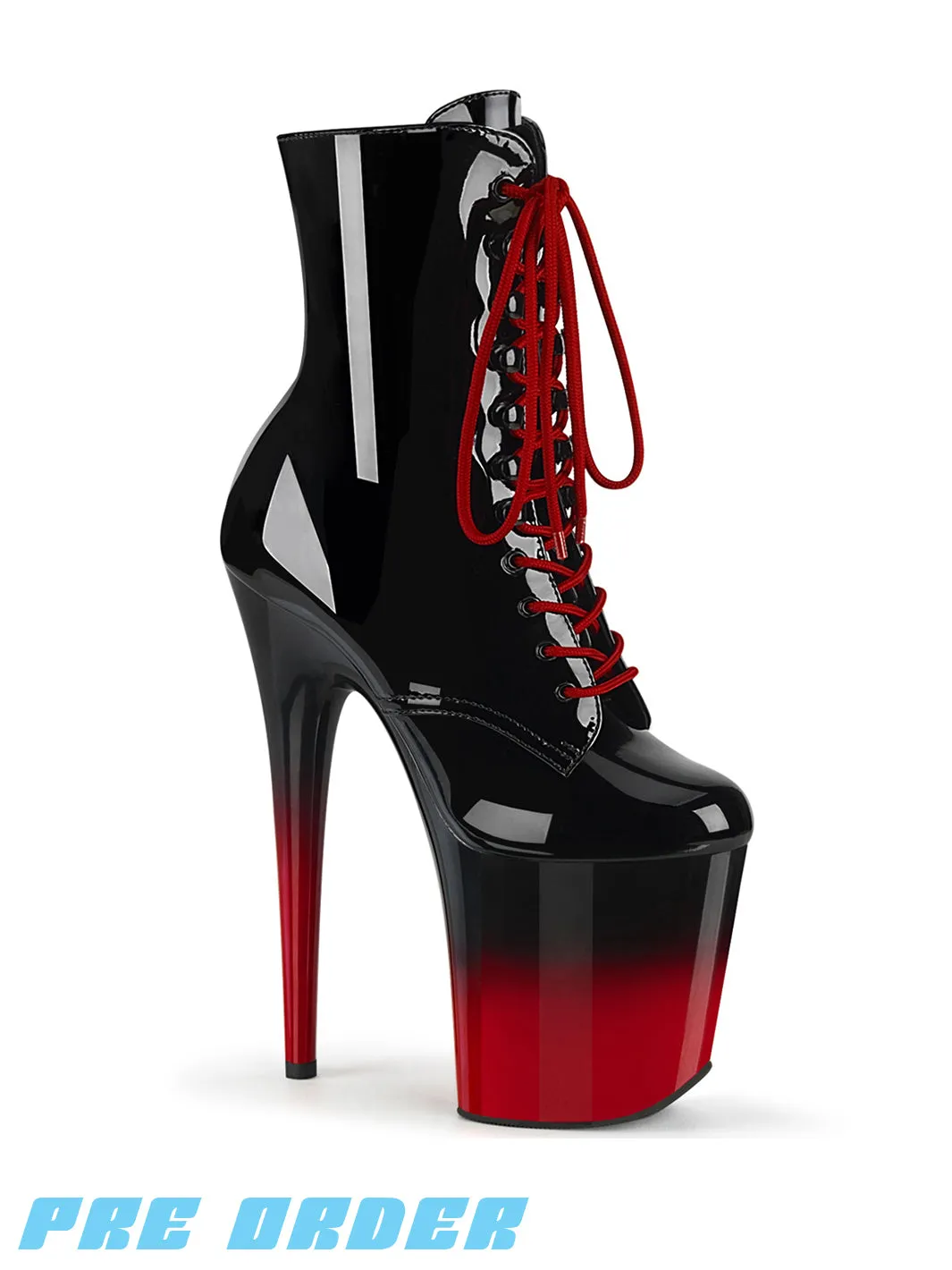 FLAMINGO-1020 BLACK & RED PATENT ✰ PRE ORDER ✰