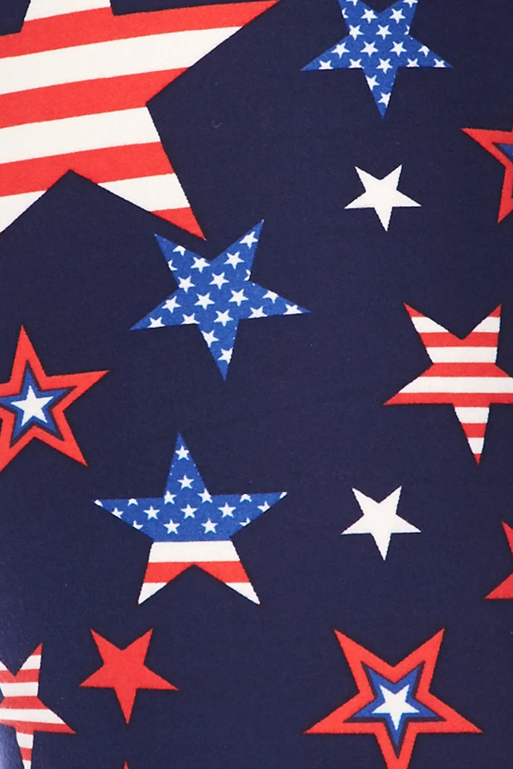 Freedom Stars-4th of July Plus Size Leggings