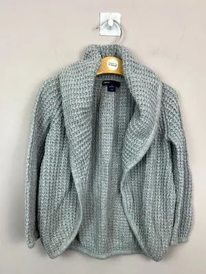 GAP Grey sparkle shawl collar cardigan 4-5y