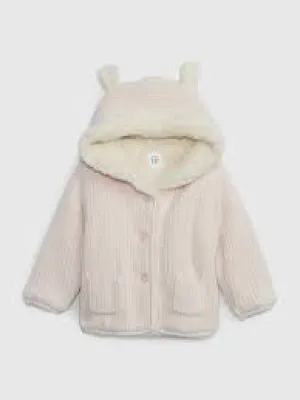 Gap knit sherpa lined jacket size 3-6m