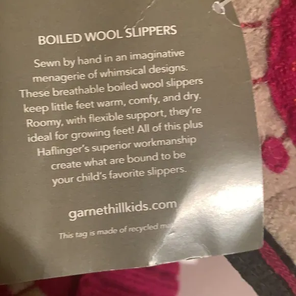 Garnet Hill Wool Slipper Booties 4