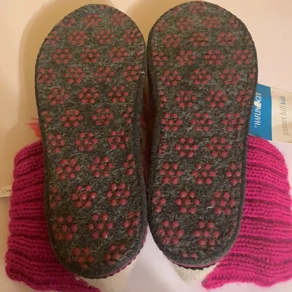Garnet Hill Wool Slipper Booties 4