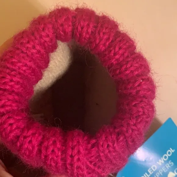 Garnet Hill Wool Slipper Booties 4
