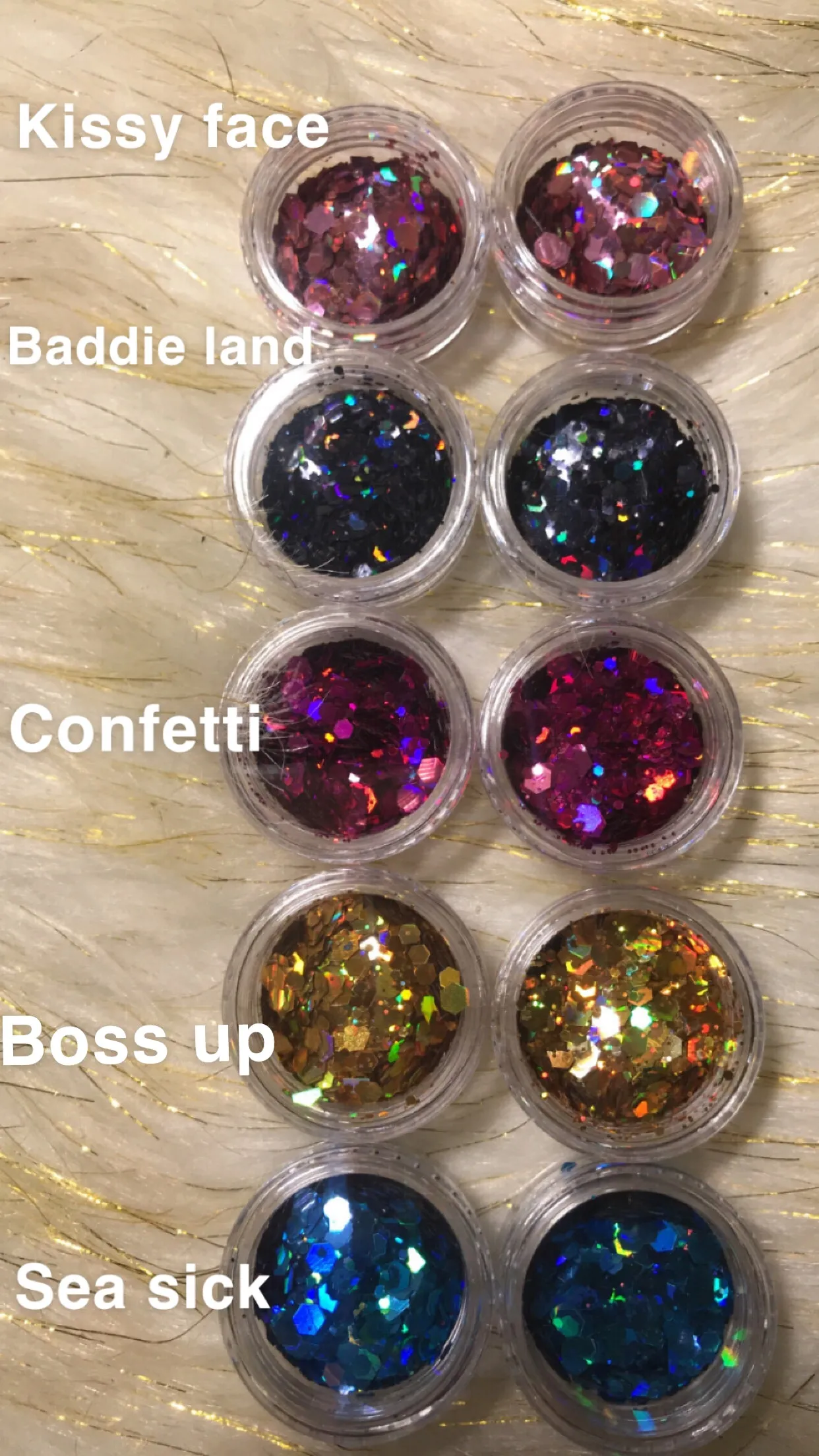 Glitz and Glam Glitter eyeshadow (Chunky)