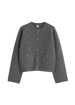 Hammered Button Cardigan