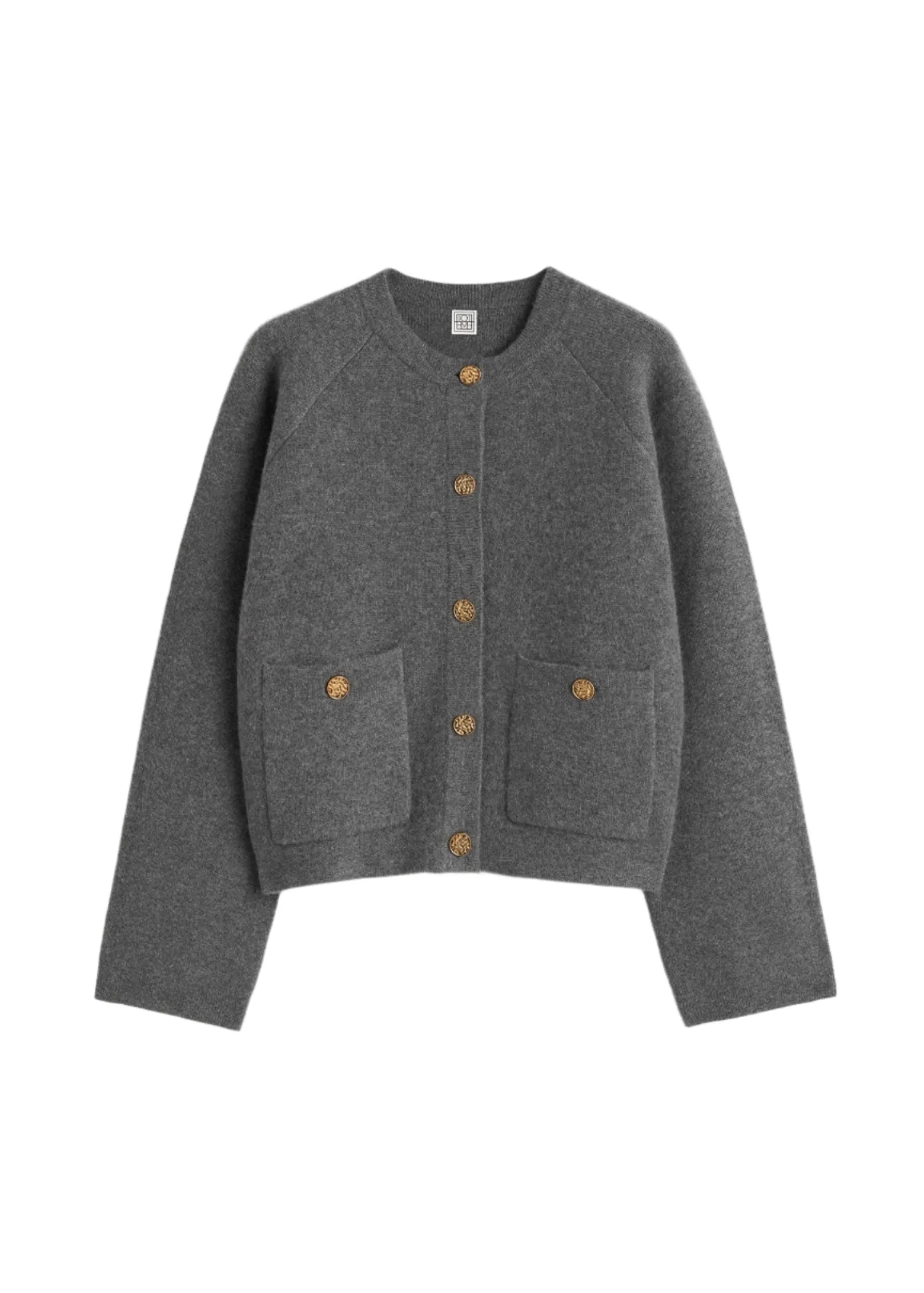 Hammered Button Cardigan