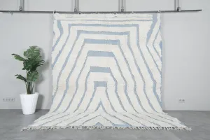 Hand-Knotted Moroccan rug - Custom rug - Wool rug