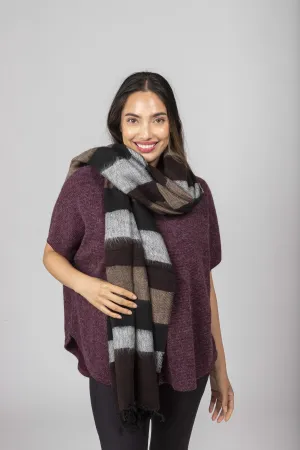 Hand loomed Yak Wool Blend Shawl/ Scarf