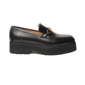 Handmade Custom Calf Leather Black Mens Loafers