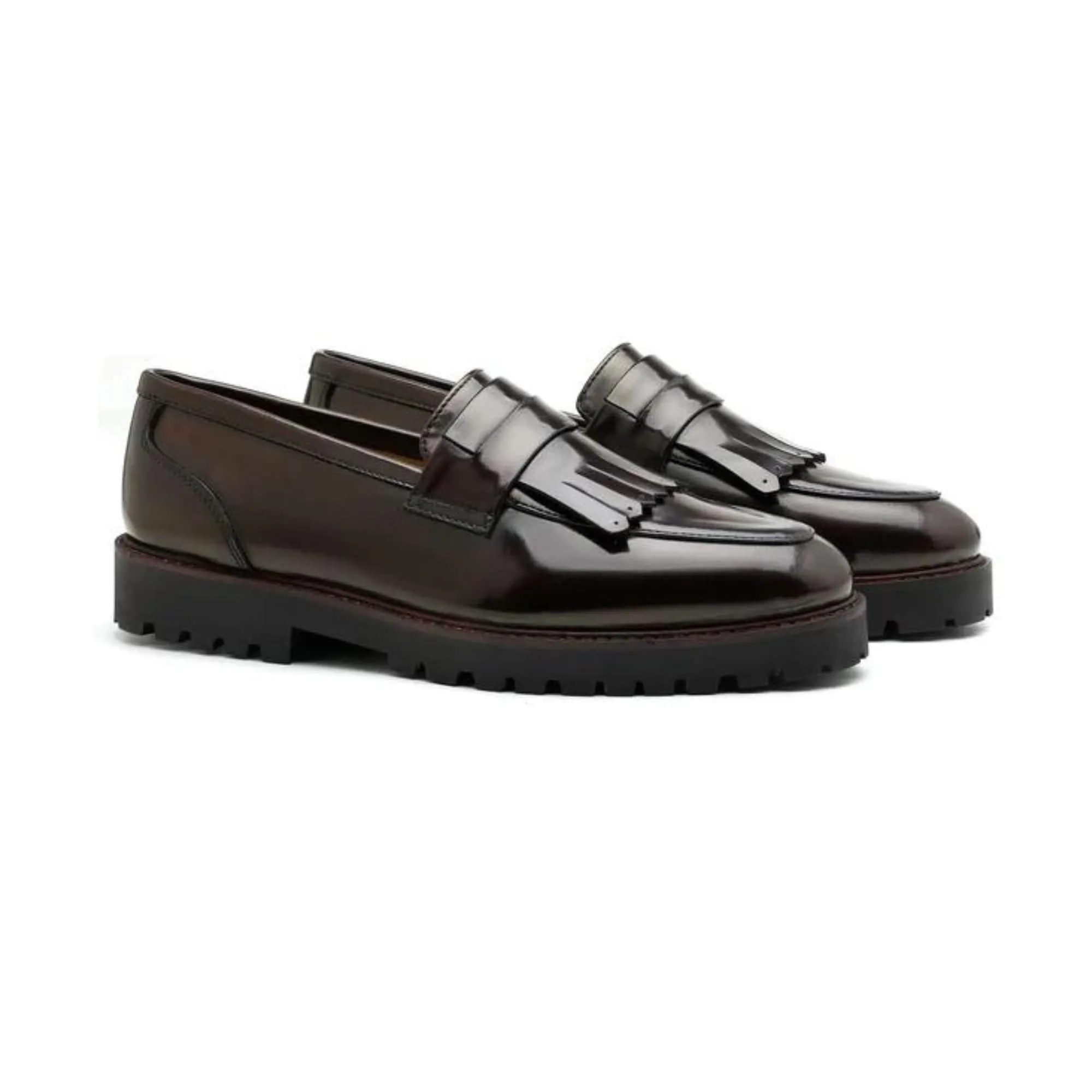 Handmade Custom Patent Leather Mens Loafers