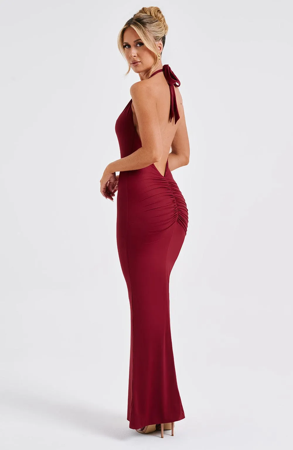 Harmonia Maxi Dress - Burgundy