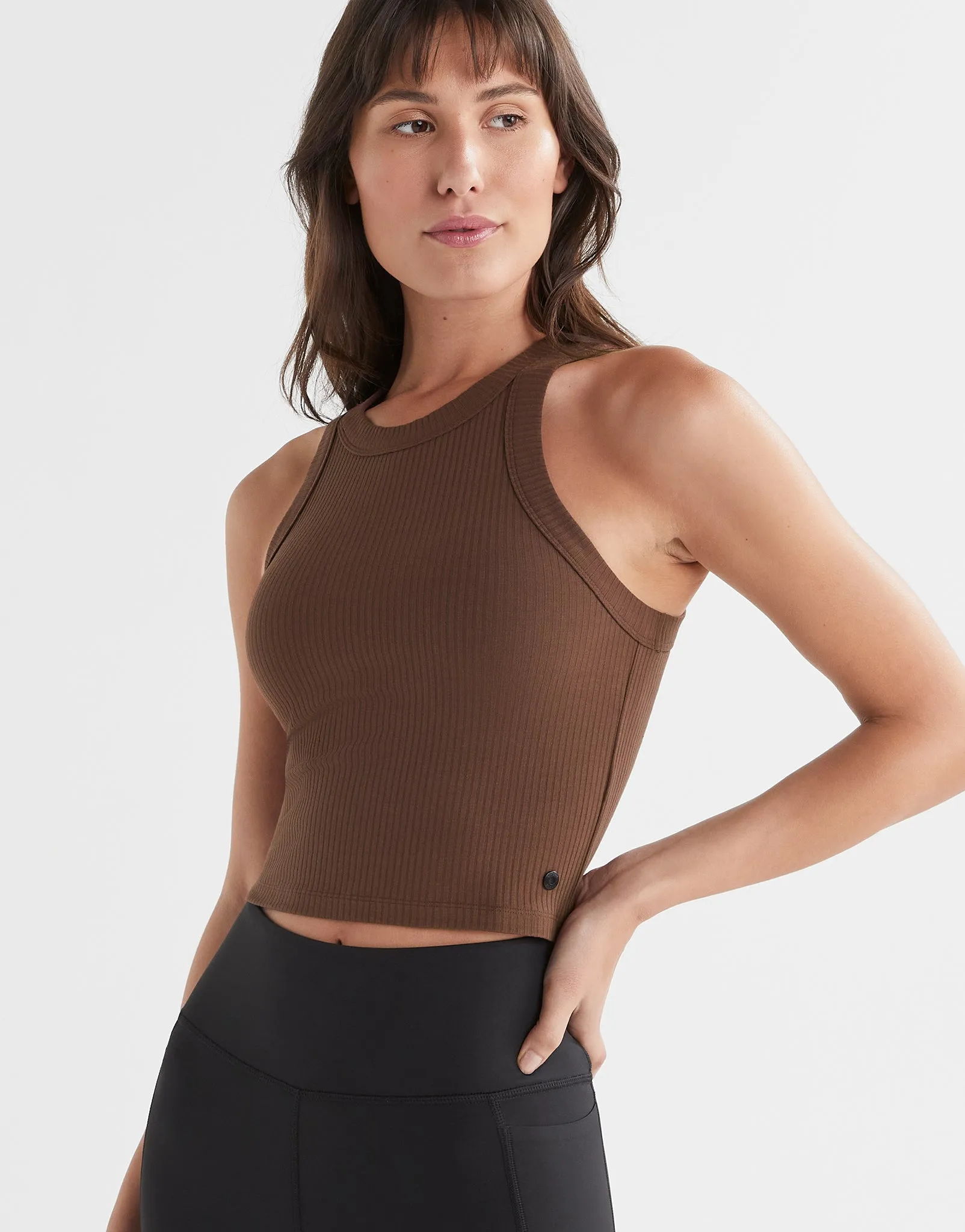HARMONY Ribbed Tank - Scarlett
