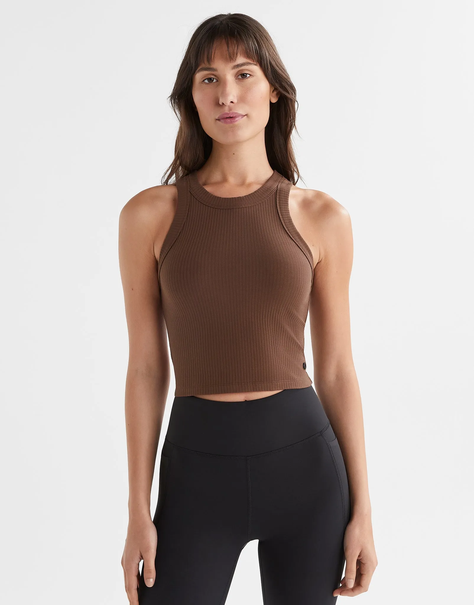 HARMONY Ribbed Tank - Scarlett