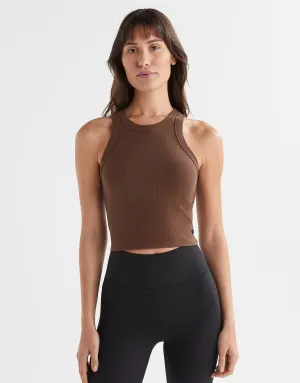 HARMONY Ribbed Tank - Scarlett