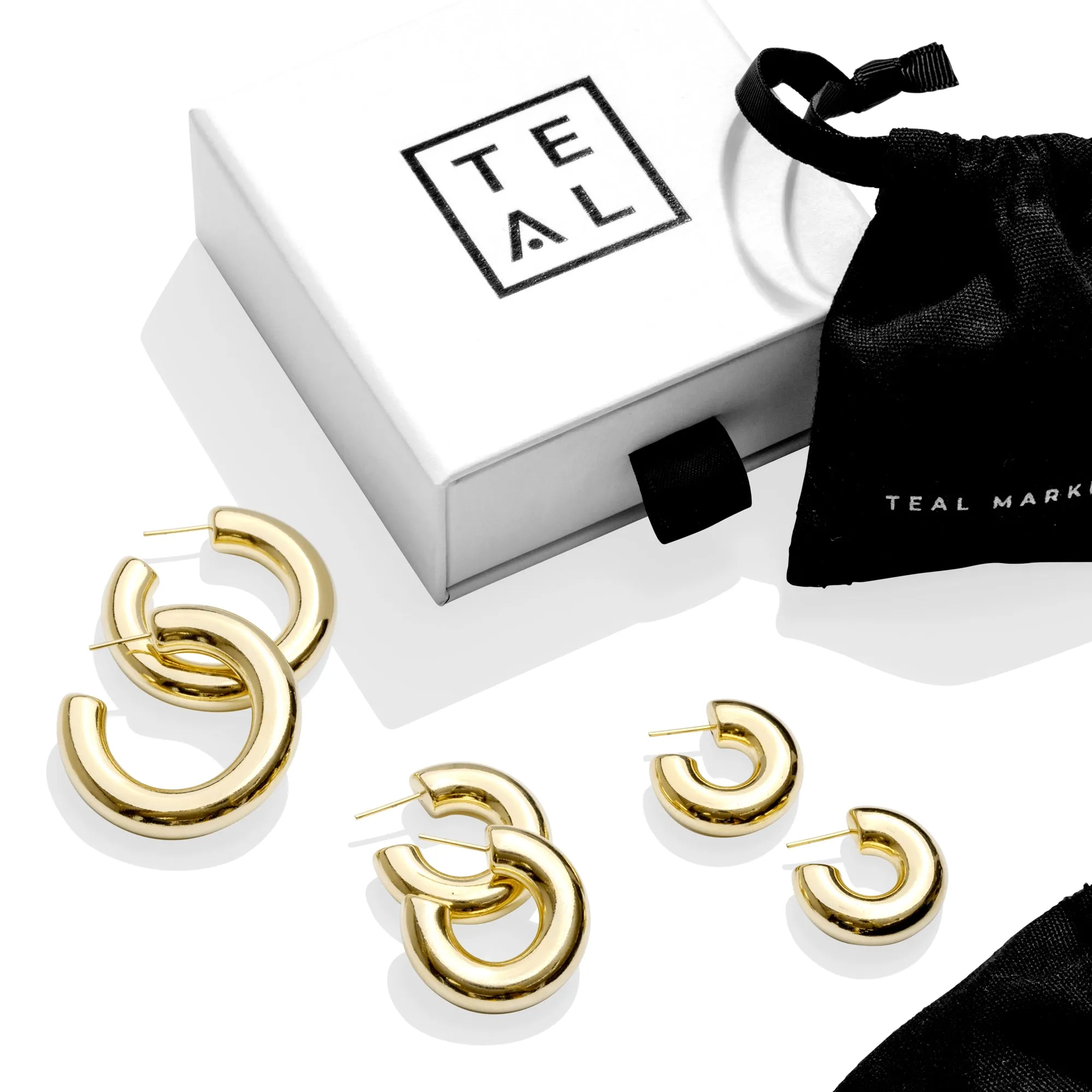 HOLLOW HOOPS SMALL - GOLD