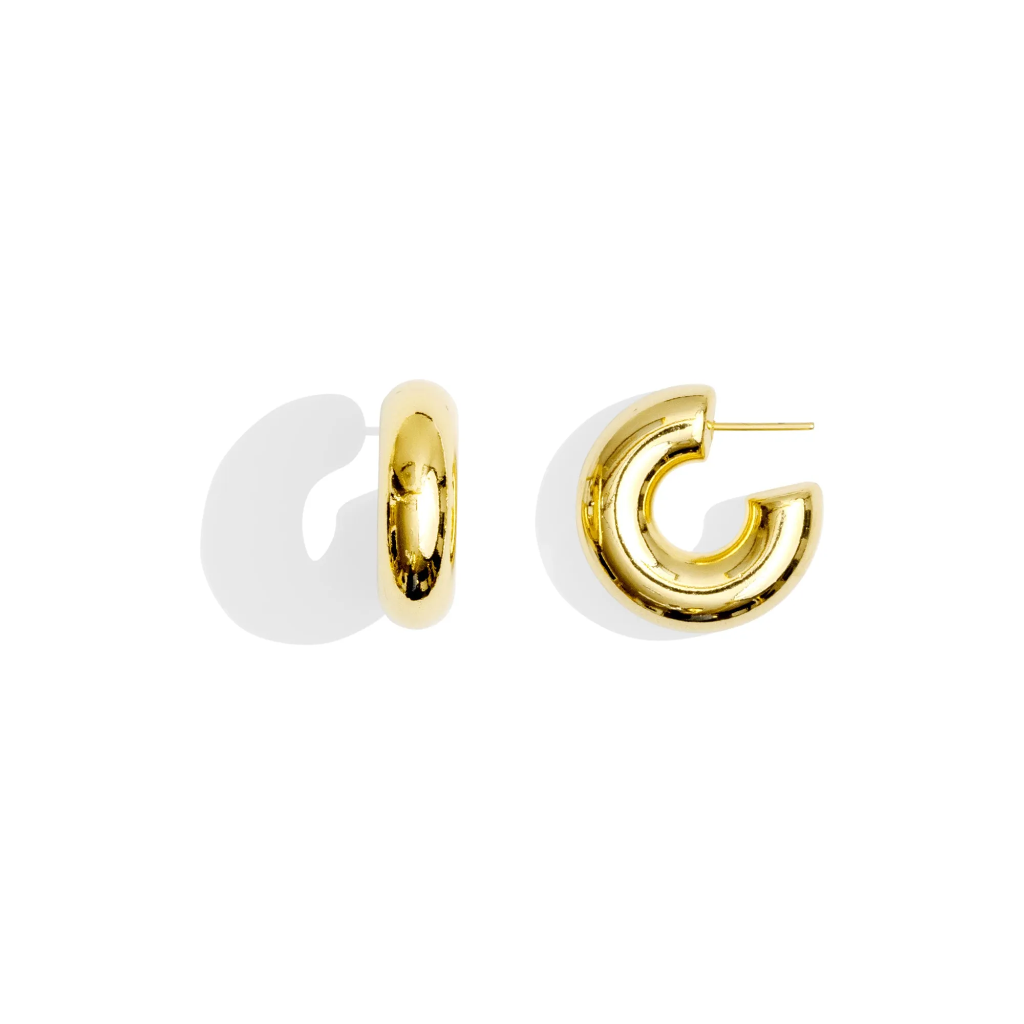 HOLLOW HOOPS SMALL - GOLD