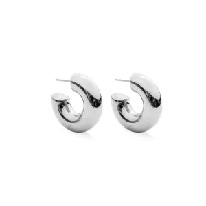 HOLLOW HOOPS SMALL - SILVER