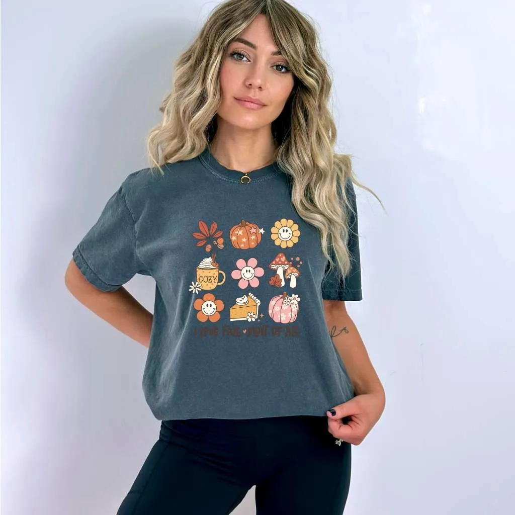 I Love Fall Most of All Retro Tee | Cozy Fall Vibes Unisex Shirt