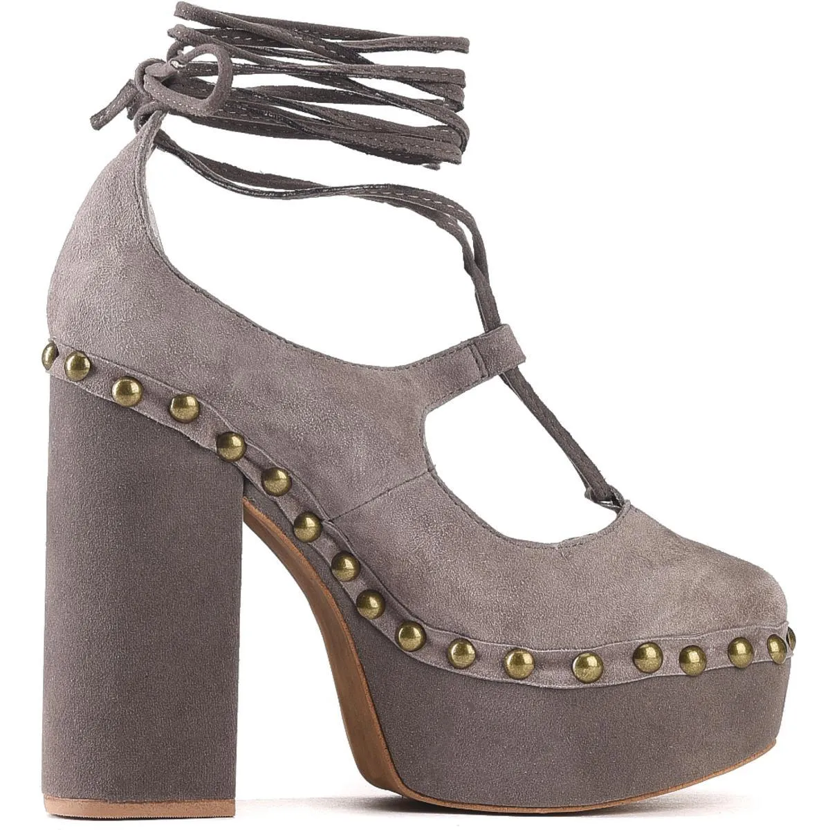 Jeffrey Campbell Bettina Taupe Heels TAUPE SUEDE