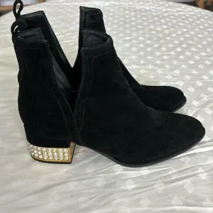 Jeffrey Campbell Muskrat Ankle with rhinestone heeled Booties