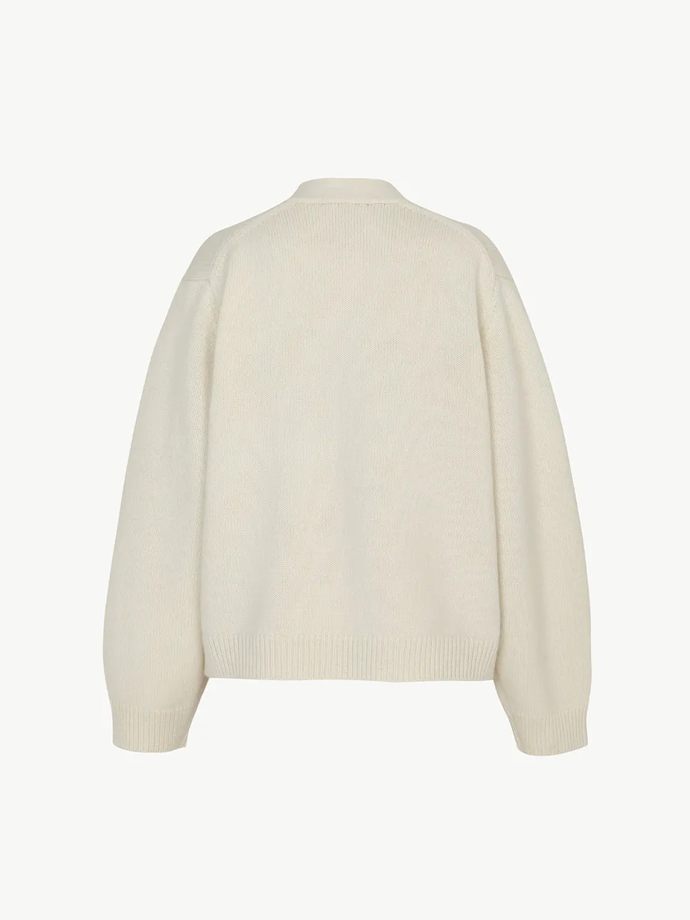 Jeju Alpaca Cardigan - Cream