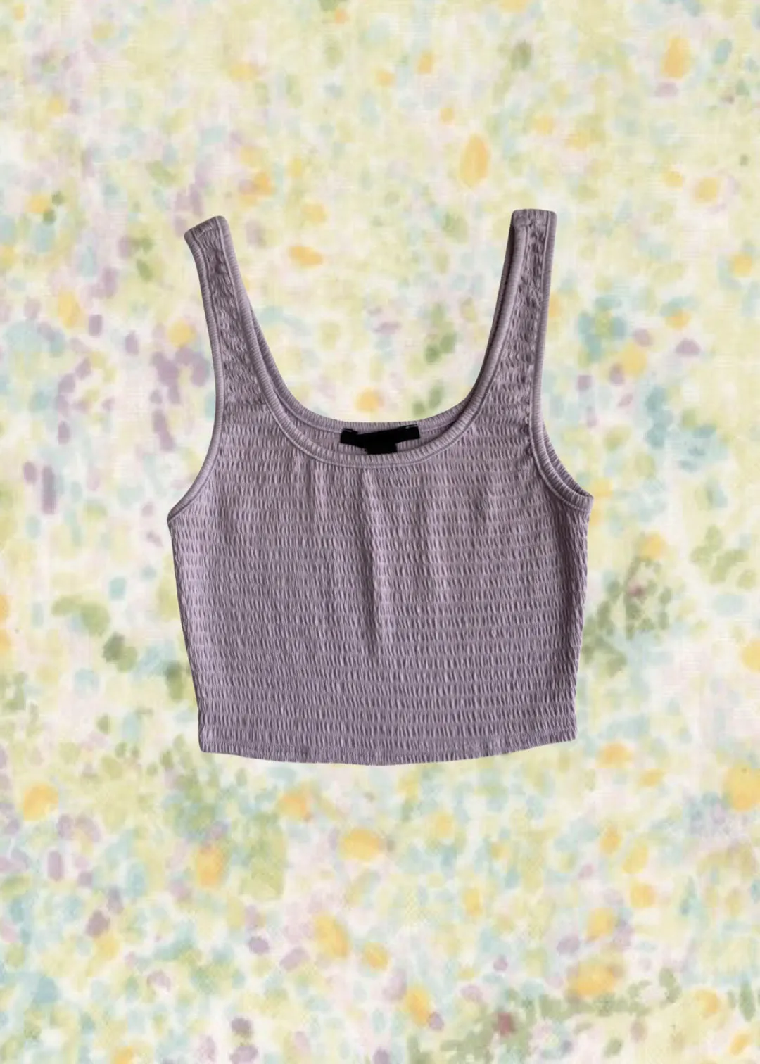 Jenny Smocked Tank Top - Lilac