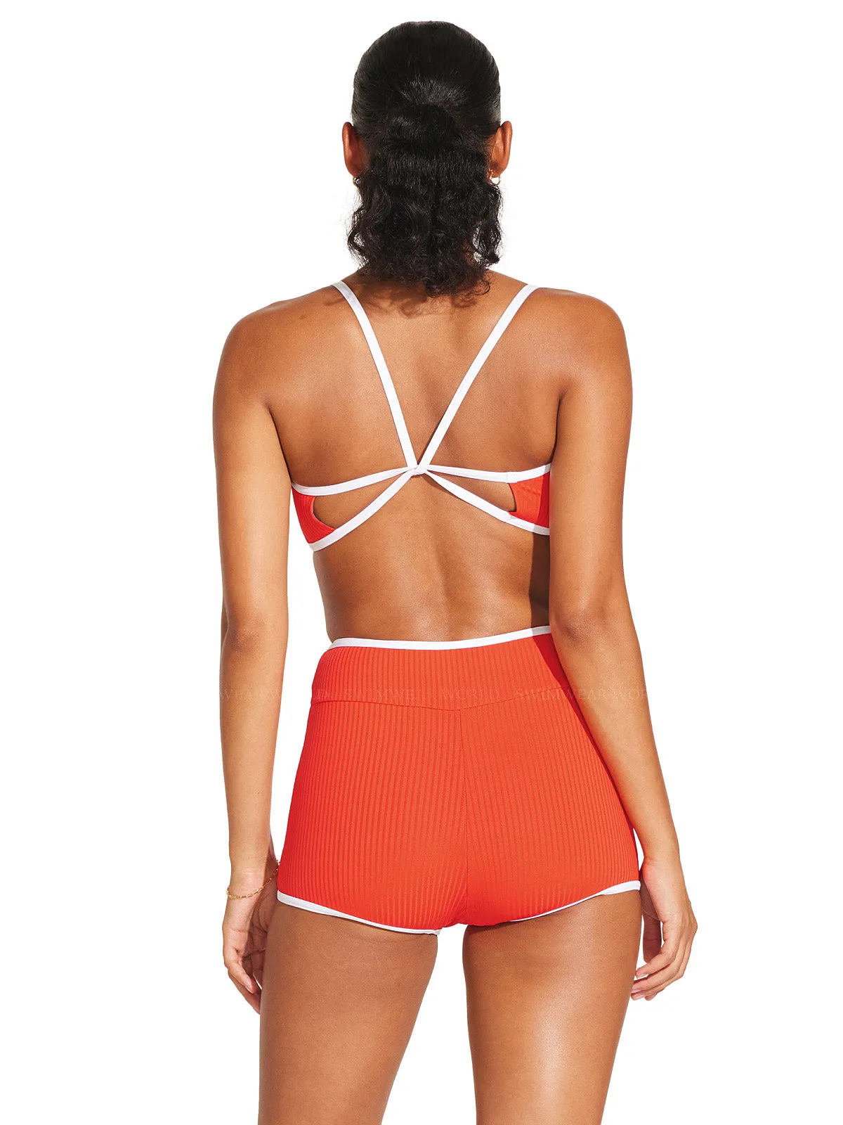 Kai Reversible Bralette-Kai Reversible Boy Short Bikini ::RET