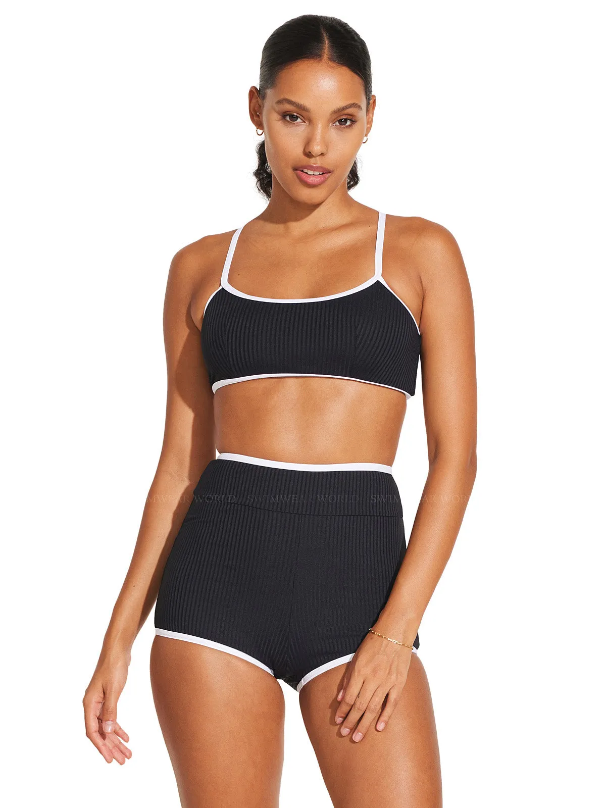 Kai Reversible Bralette-Kai Reversible Boy Short Bikini ::RET